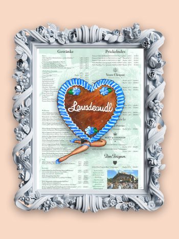 Acryl on Oktoberfest Menue (43×54 cm) 360 EUR